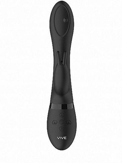 Vive Mira Δονητής Rabbit 21cm Black
