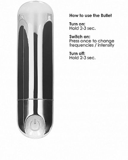 Shots 7 Speed Bullet Mini Δονητής Bullet 7.7cm Silver