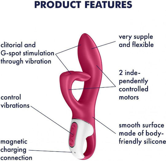 Satisfyer Embrace Me Vibrator Iepurele 20.5cm Roz
