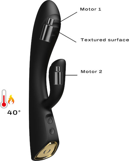 Dorcel Δονητής Rabbit 21.2cm Μαύρος