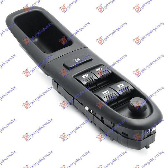Electric Life Διακόπτης Παραθύρων Αυτοκινήτου για Peugeot 406 25pin Μαύρο
