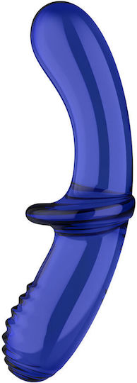 Satisfyer Double Crystal Γυάλινο Dildo Μπλε