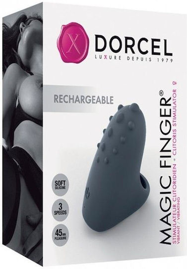 Dorcel Magic Finger Mini Δονητής Δακτύλου 5cm Black