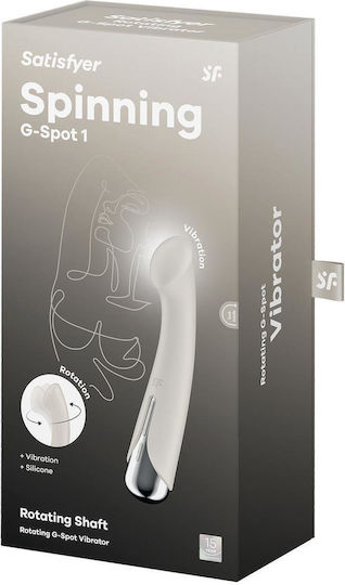 Satisfyer Spinning G-Spot 1 Δονητής G-Spot 23.5cm Λευκός