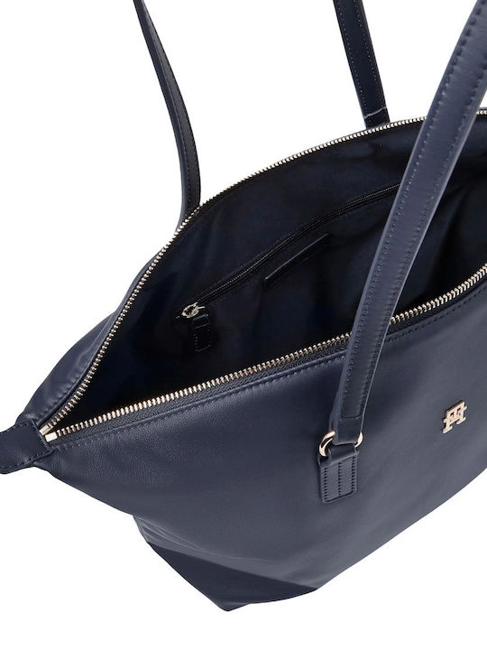 Poppy Γυναικεία Τσάντα Shopper Ώμου Μπλε
