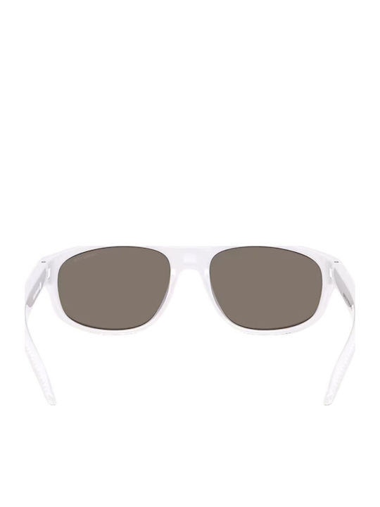 Arnette Ochelari De Soare Pentru Bărbați Cu Ramă Albă Din Plastic Și Lentile Gri Oglindă