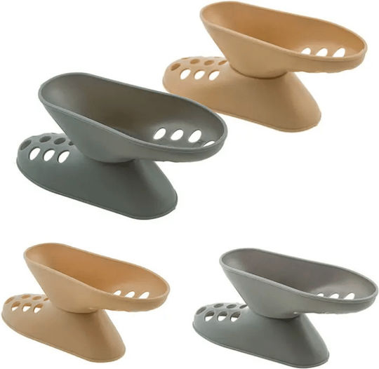 Plastic Shoe Storage Stand in Grey Color 20x8cm 12 Pieces
