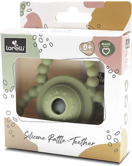 Lorelli Natural Teething Rattle made of Silicone for 0 m+