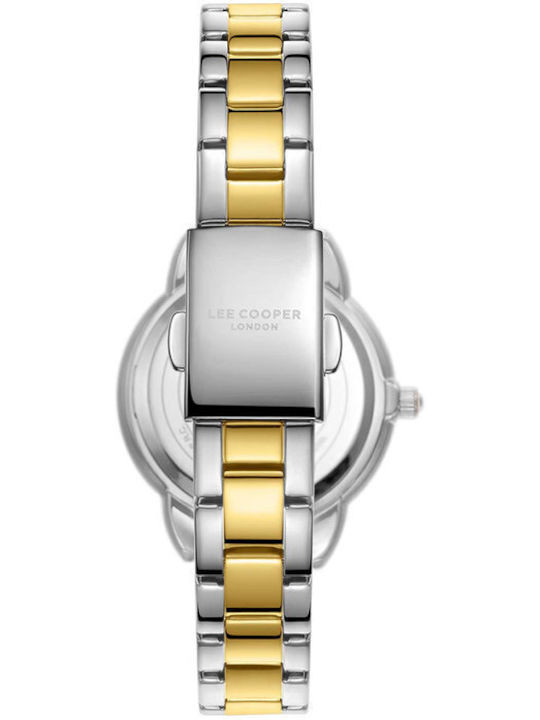Lee Cooper Γυναικείο Ρολόι 32mm Μπαταρίας με Χρυσό Μεταλλικό Μπρασελέ