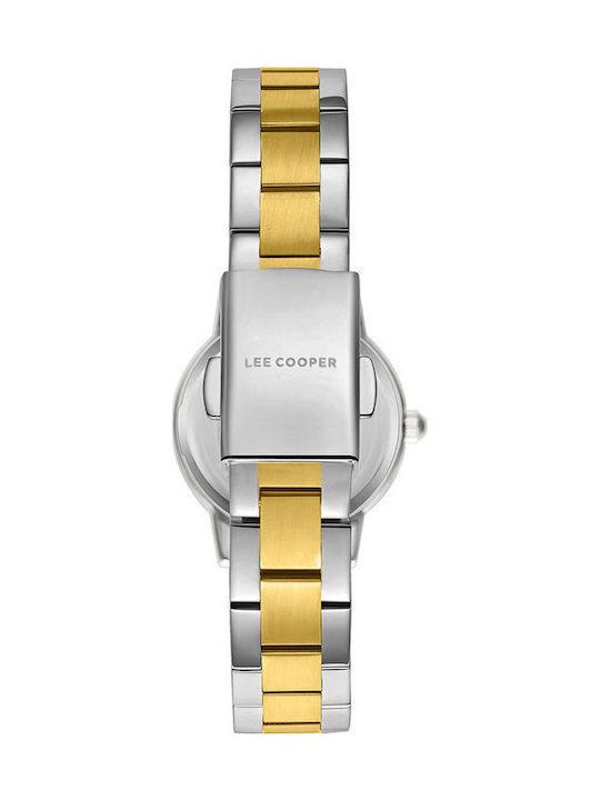 Lee Cooper Γυναικείο Ρολόι 26mm Μπαταρίας με Χρυσό Μεταλλικό Μπρασελέ