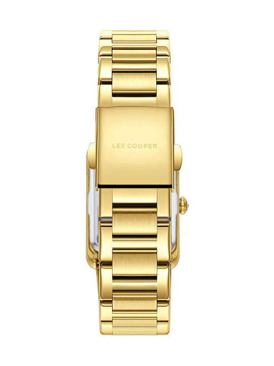 Lee Cooper Γυναικείο Ρολόι 24mm Μπαταρίας με Χρυσό Μεταλλικό Μπρασελέ
