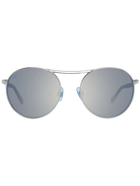 Web Sunglasses with Silver Metal Frame and Gray Lens WE0242 16X