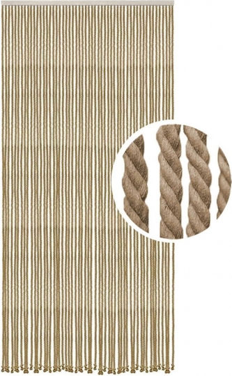 Atmosphera Fabric Door Curtain Beige 90x200cm 5530061
