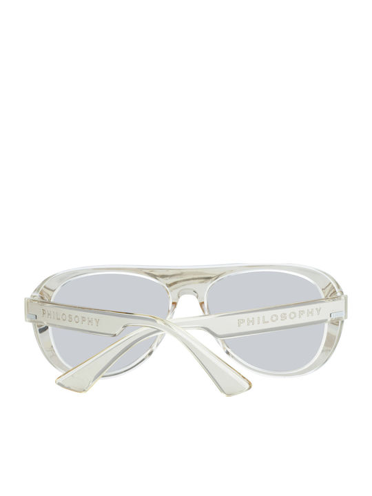 Lozza Men's Sunglasses with Gray Plastic Frame and Blue Lens SL4255V 880X