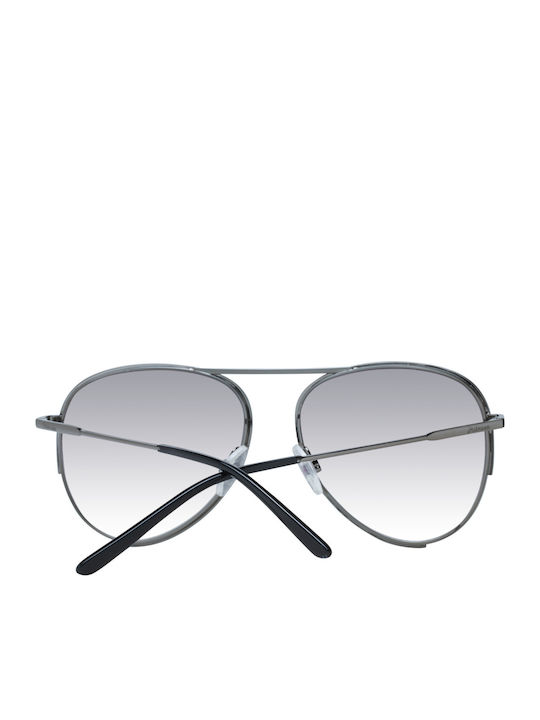 Ana Hickmann Damen Sonnenbrille mit Gray Metall Gestell und Gray Linse