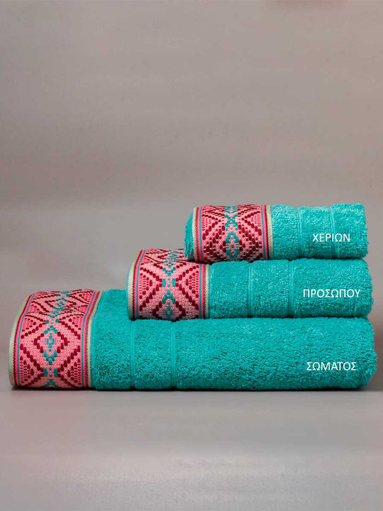 White Fabric Πετσέτα Χεριών Kenya 30x50εκ. Πετρόλ Βάρους 600gr/m²