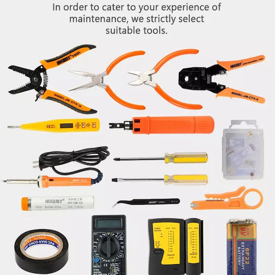 Jakemy Caseta cu 17 Kit de reparare a rețelei