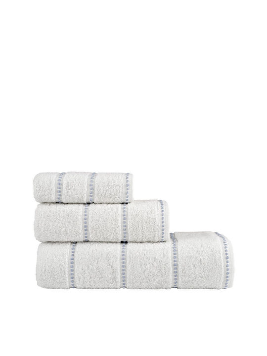 Nima 3pc Bath Towel Set Light Light Blue