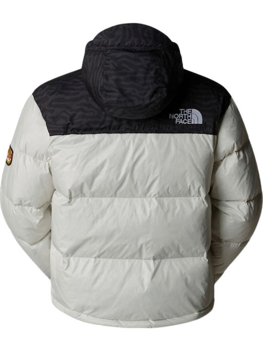 1996 Retro Nuptse Мъжко Яке Бял Dune