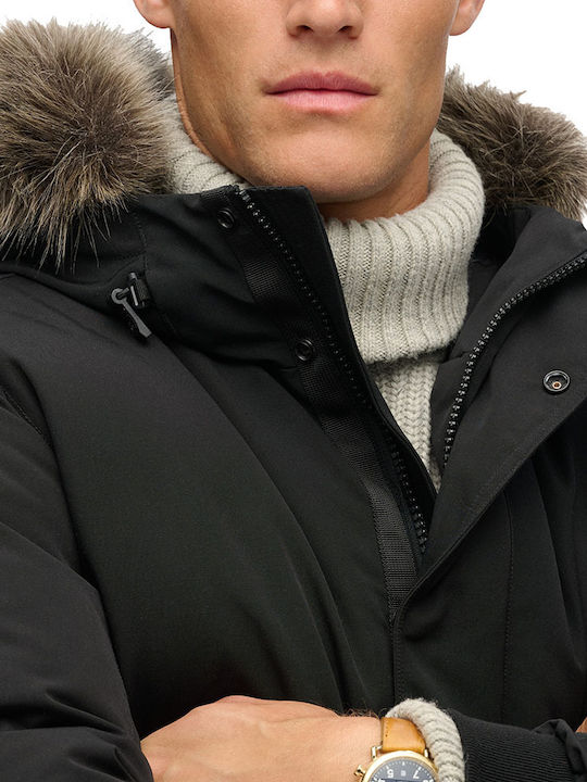 D3 Ovin Everest Jacke Bomber Schwarz