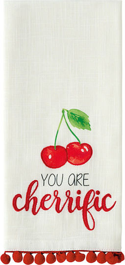 Kentia Fazzy Towel from 100% Cotton in Red Color 40x60cm 2pcs
