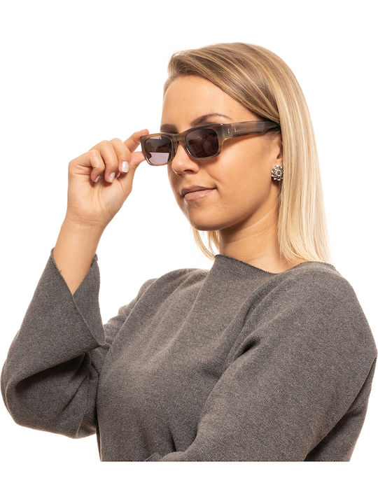 Hally&Son Unisex Sonnenbrille mit Rosa Kunststoff Gestell