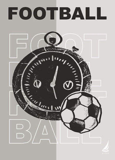 Ekdoseis Aigaio Spiral Heft Geregelt A4 30 Blätter 5 Themen Football 1Stück