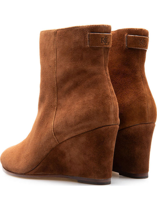 Women's Ankle Boots Platform Brown