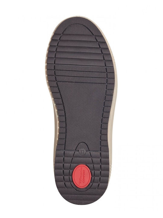 Leder Damenstiefel mit hohem Absatz Braun
