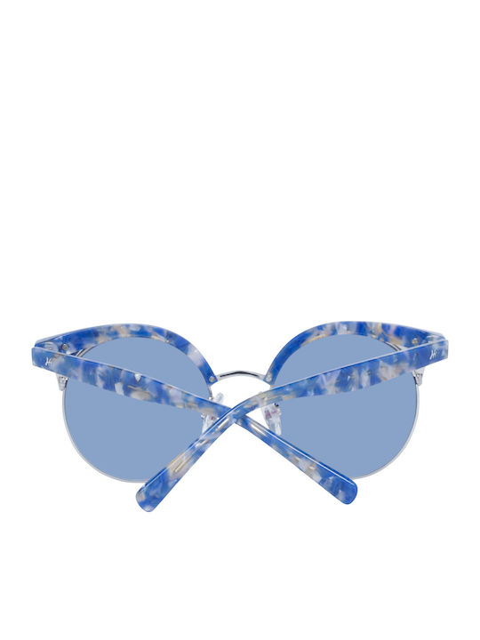 Ana Hickmann Men's Sunglasses with Blue Tartaruga Frame and Blue Gradient Lens HI3050 G21
