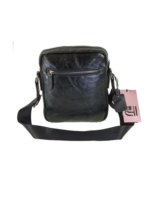 Leather Men's Bag Shoulder / Crossbody Black