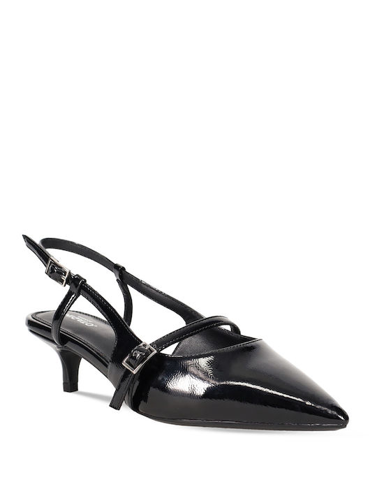 Migato Patent Leather Black Heels