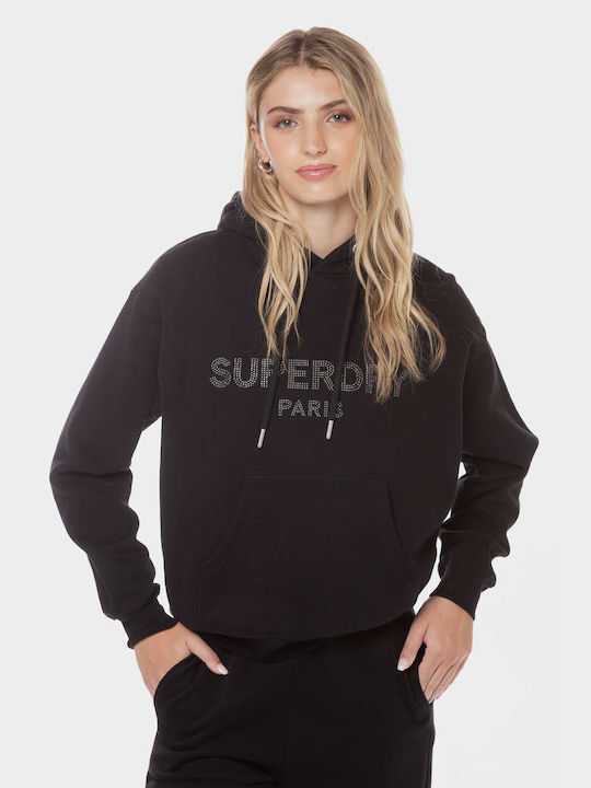 Superdry 'sport Luxe Women's Hooded Sweatshirt Black