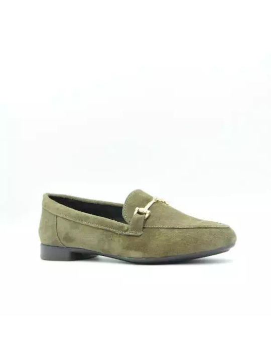 Laura Ferragni Women's Loafers in Green Color