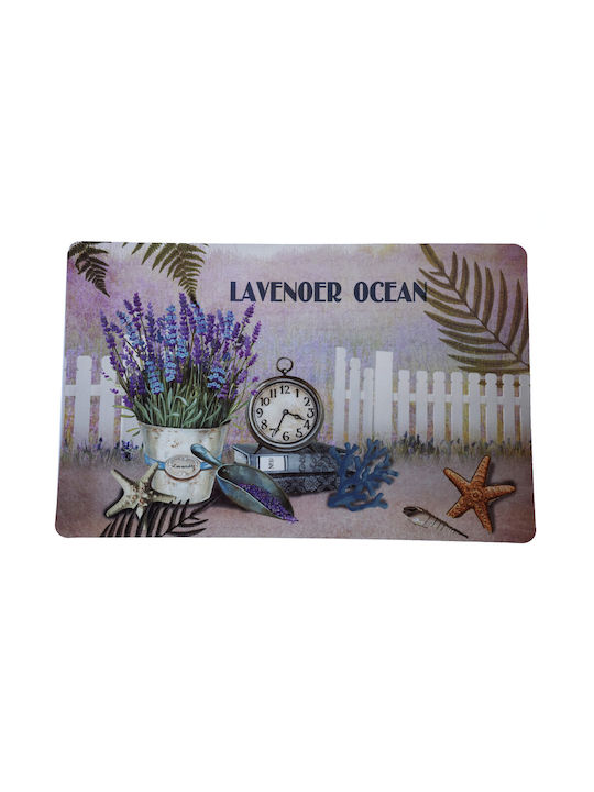 Set Plate Coasters for Serving Meals Pufo Lavender World Design 6 Pieces