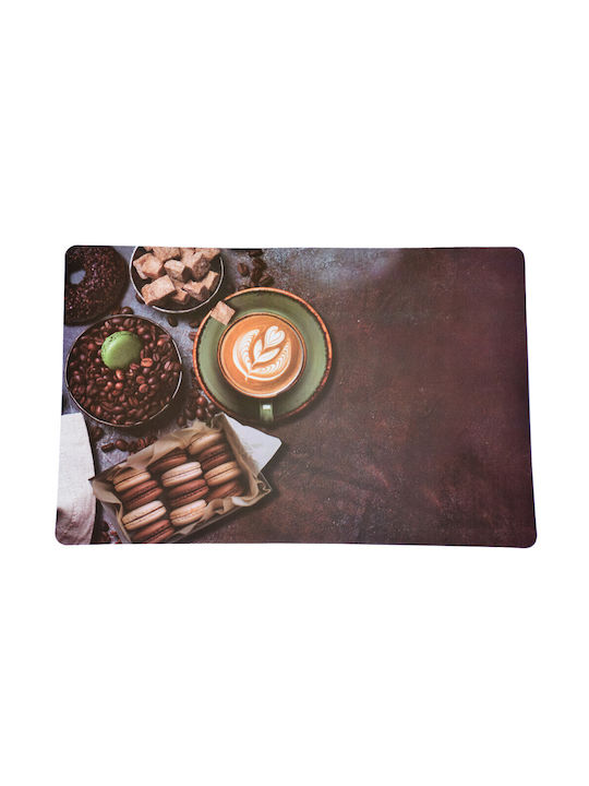 Set Plate Coasters Serving Meals Pufo Perfect Morning Design 6 Pieces