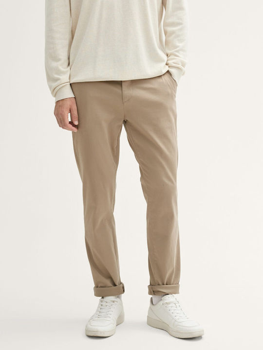 Travis Παντελόνι Chino Ελαστικό σε Slim Εφαρμογή Μπεζ