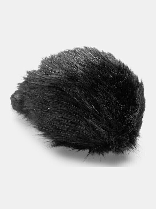 Winter Damen Hausschuhe mit Fell Schwarze