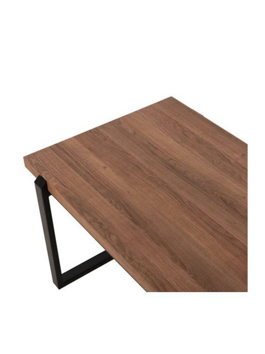 Rectangular Coffee Table Shaben Wooden Sonoma / Black L120xW60xH46cm.