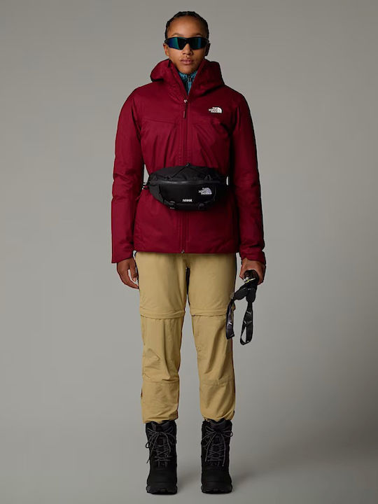 Quest Insulated Women's Hiking Short Sports Jacket for Winter with Hood Beetroot