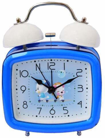 Puff Joy Kids Ceas de Birou Cu Dial Lumina Buton 16 Cm Model Albastru Închis