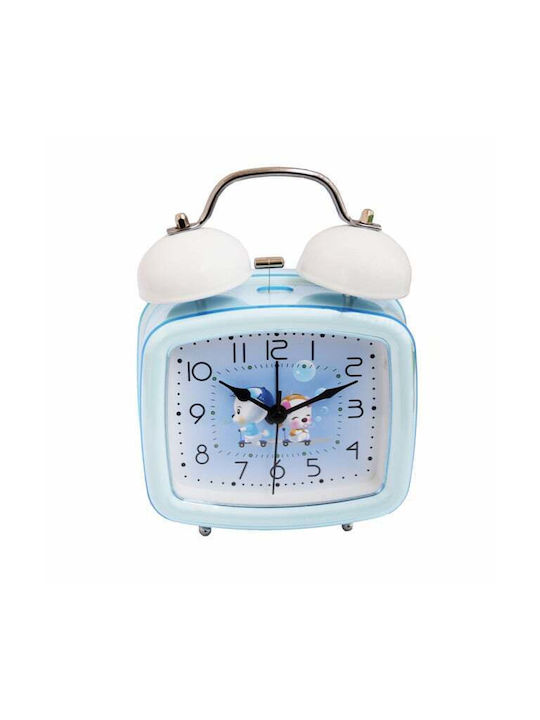 Puffo Joy Kids Alarm Clock Dial Light Button 16 Cm Youandme Model Blue