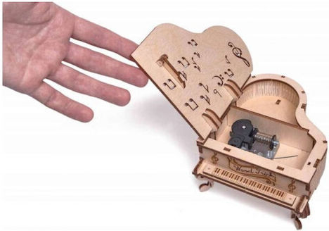 Wood Trick Παιχνίδι Κατασκευών Ξύλινo Grand Piano