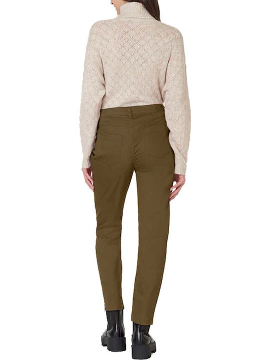 Jensen Jane Damen Stoff Hose Narrow Olive Jensen Jane Damen Stoff Hose Narrow Olive