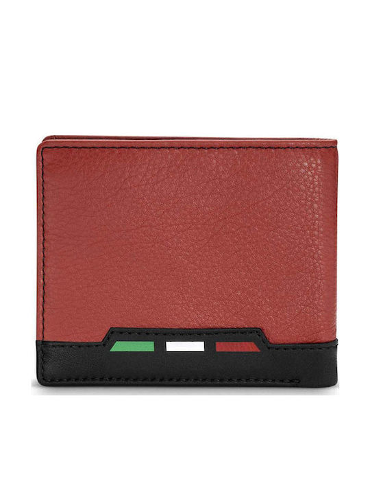 Corse Lucca Leder Herrenbrieftasche Rot