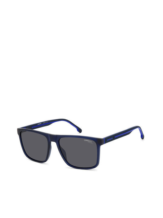 Carrera Men's Sunglasses with Navy Blue Plastic Frame and Blue Lens 8064/S FLL/IR