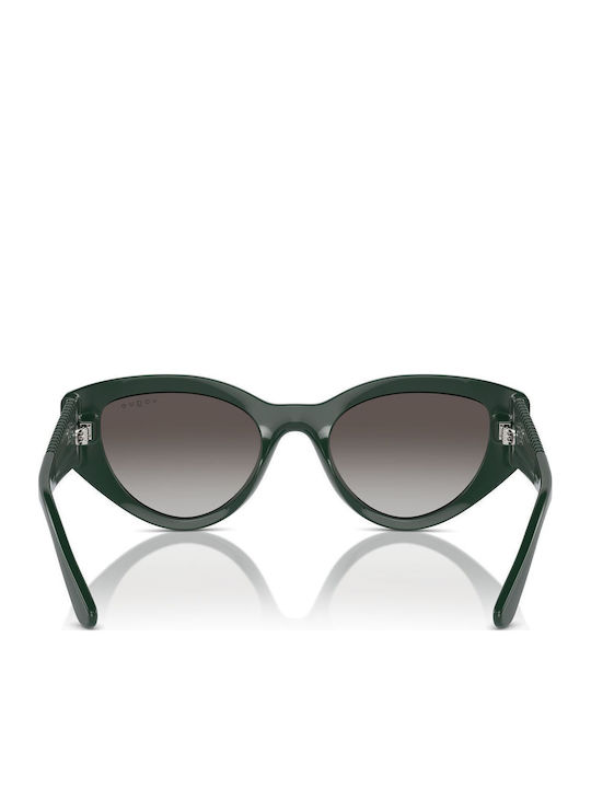 Vogue Feminini Ochelari de soare cu Verde Cadru și Gri Degrade Lentilă VO5566S 31228G