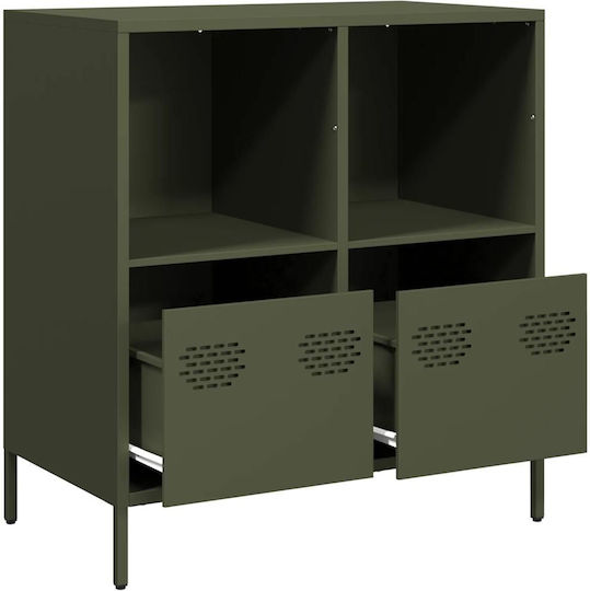Ντουλάπι Γραφείου Μεταλλικό Λαδί 68x39x73.5cm