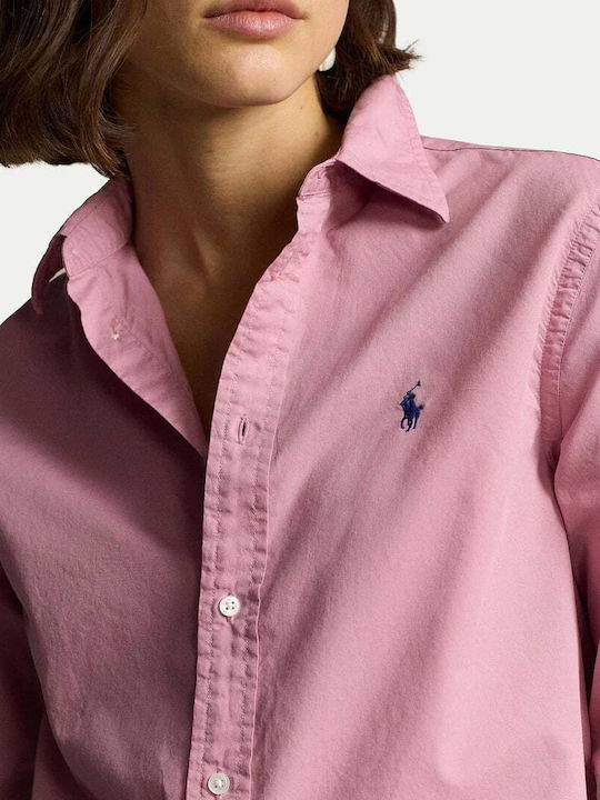 Ralph Lauren Women's Long Sleeve Shirt Pink