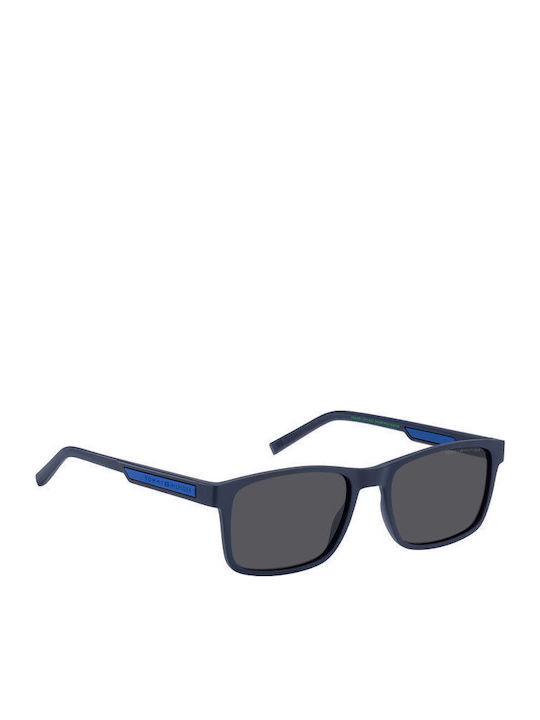 Tommy Hilfiger Men's Sunglasses with Navy Blue Plastic Frame and Gray Lens TH2089/S FLL/IR